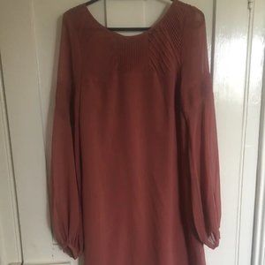 Pink knee length dress